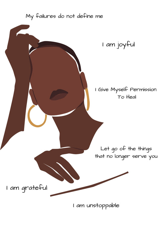 Affirmations Print - Sophisticated Woman