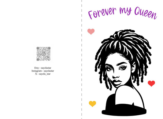 Greeting Card - Forever my Queen