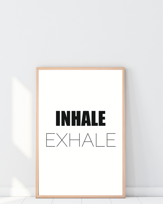 Wall print - Inhale Exhale