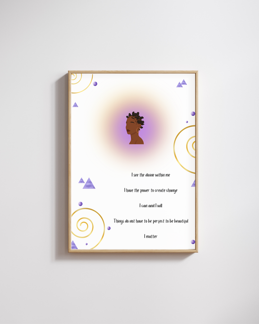 Affirmations Print - Galactic