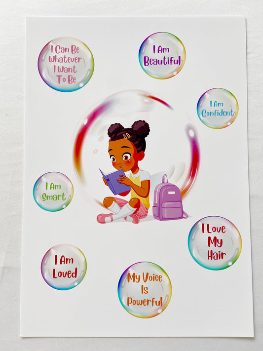 Affirmations Print - Bubbles