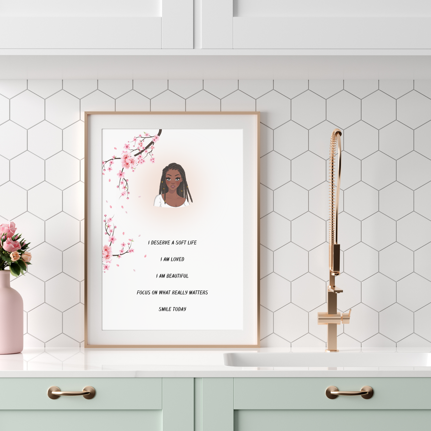 Affirmations print - Floral