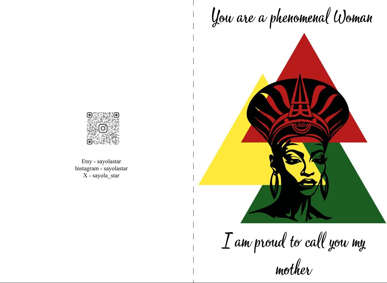 Greeting Card - Phenomenal woman