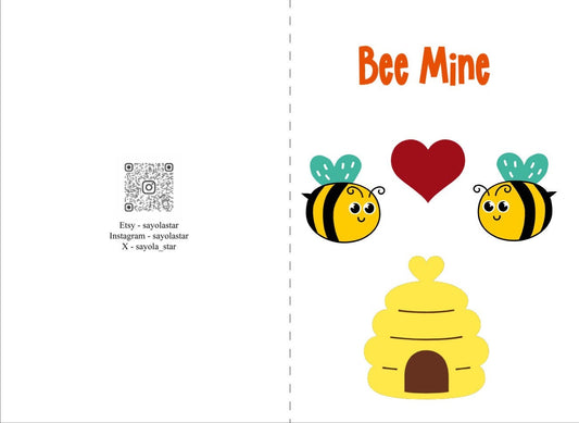 Cute Card - Bee Mine