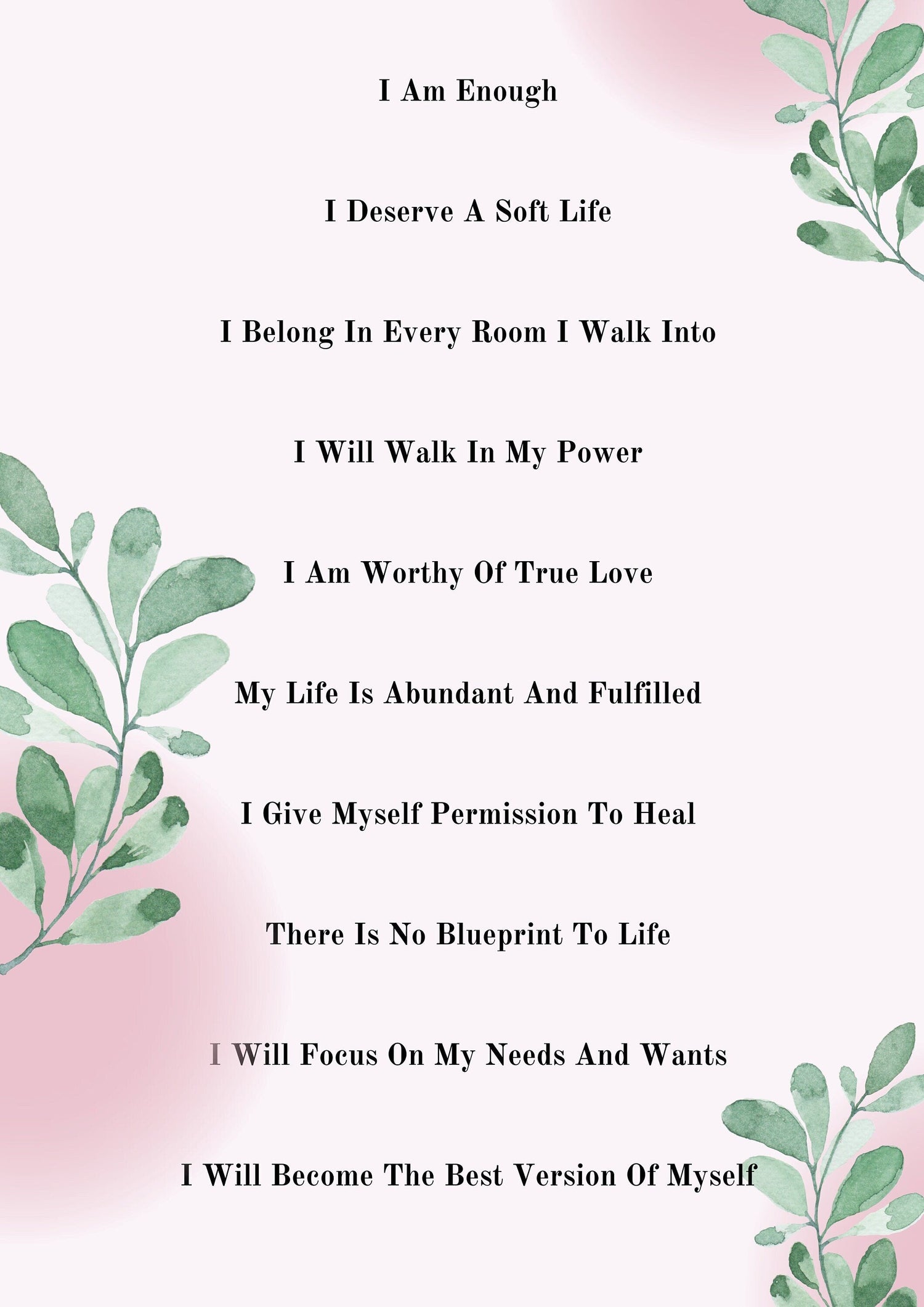 Affirmation Prints