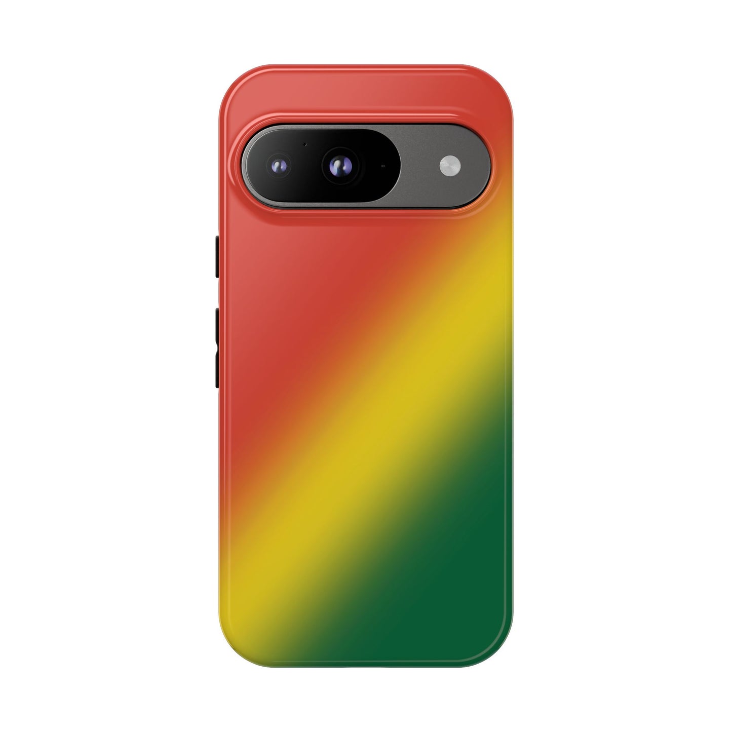 Gradient Tough Phone Case in Rastafarian colours