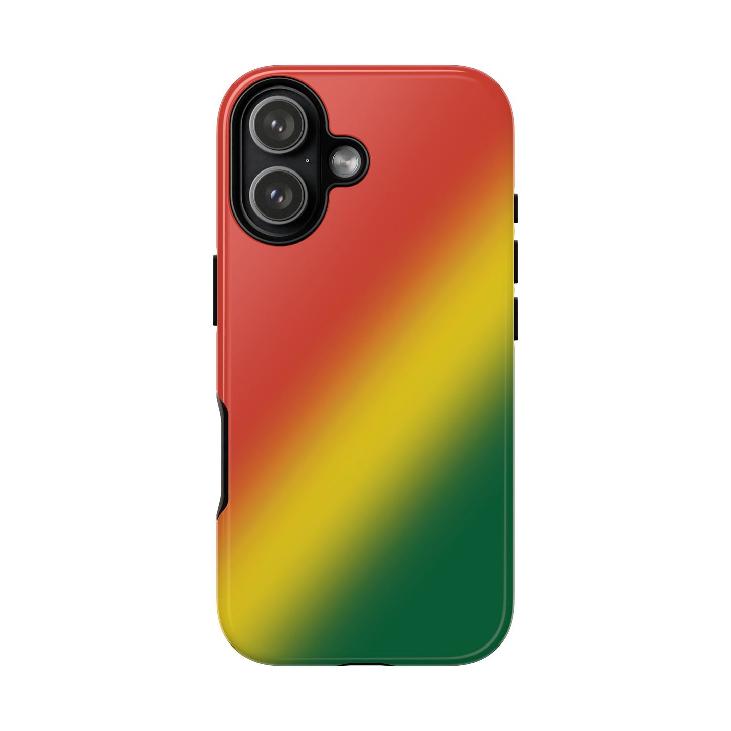Gradient Tough Phone Case in Rastafarian colours