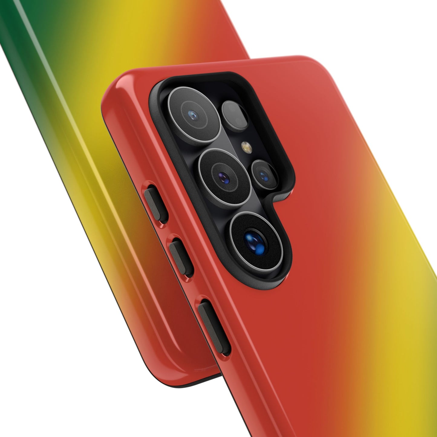Gradient Tough Phone Case in Rastafarian colours