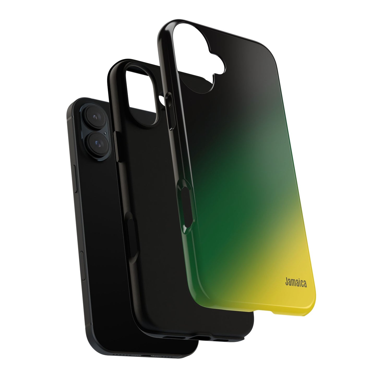 Gradient Tough Phone Case - Jamaican Flag Colours