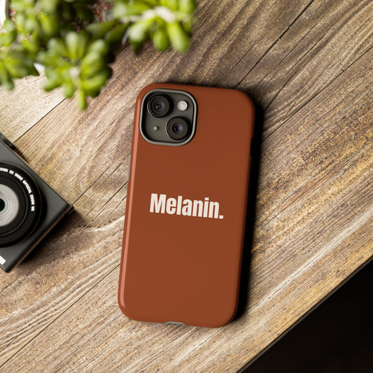 Melanin text phone case | Tough Case