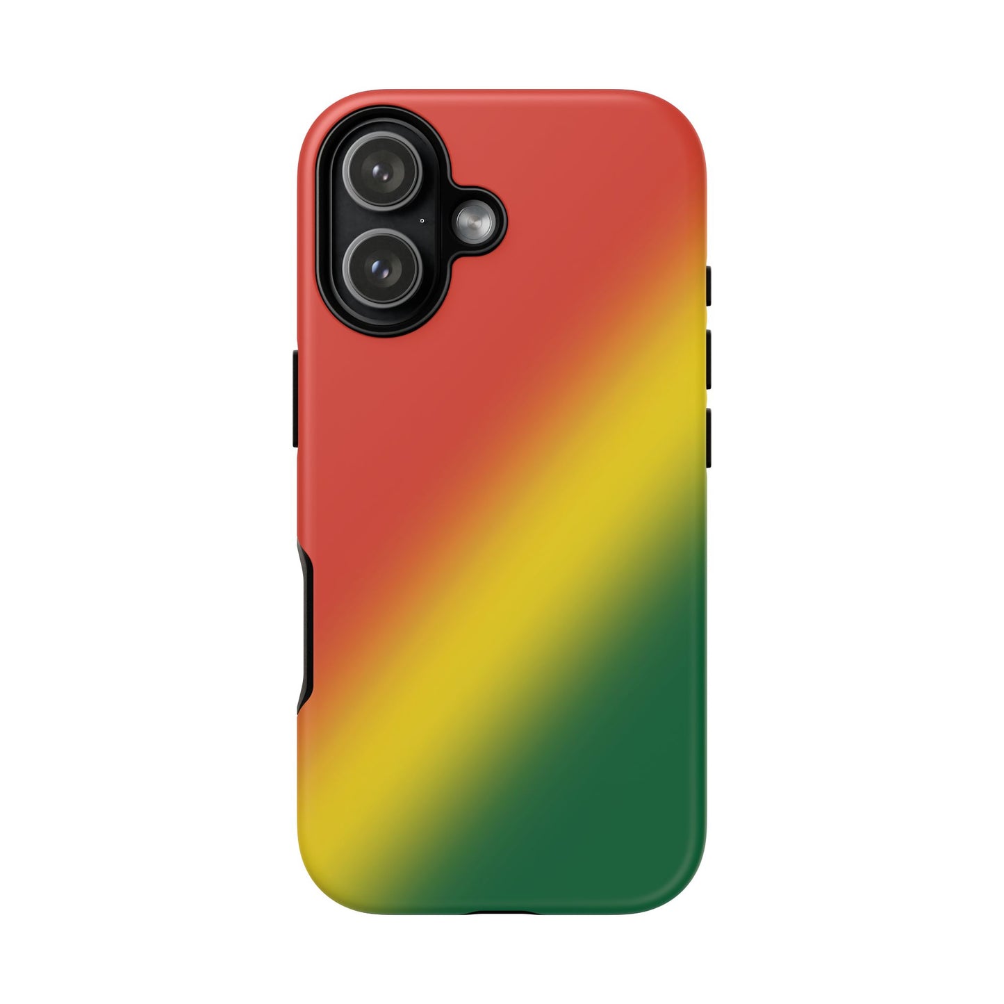 Gradient Tough Phone Case in Rastafarian colours