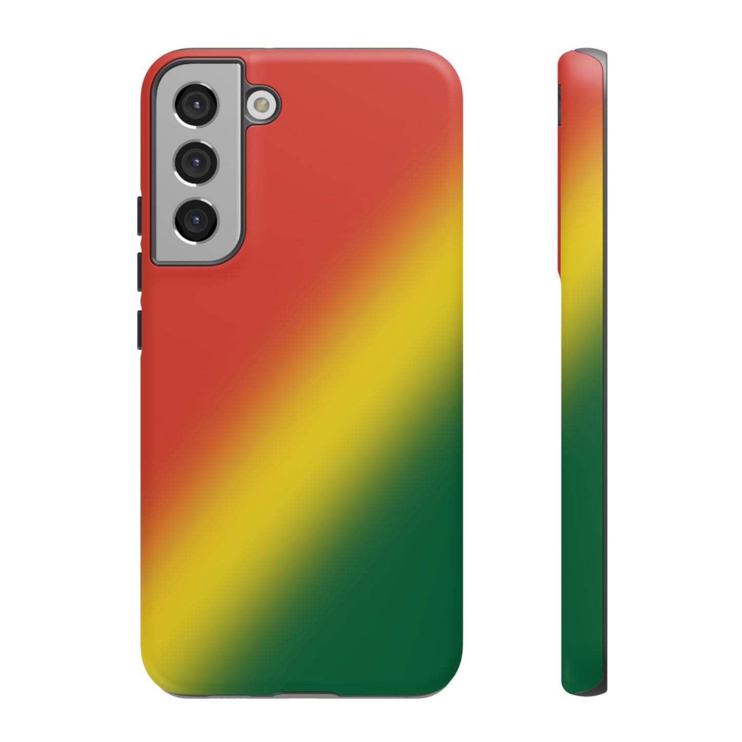 Gradient Tough Phone Case in Rastafarian colours