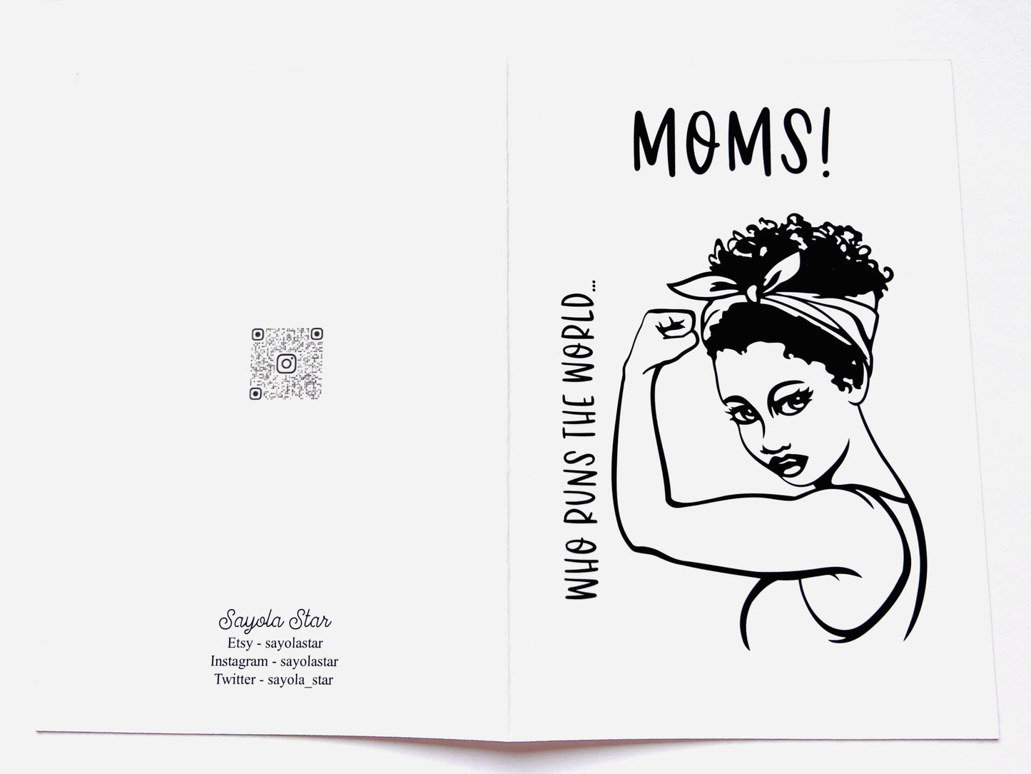 Greeting card - Who Runs The World…Moms!
