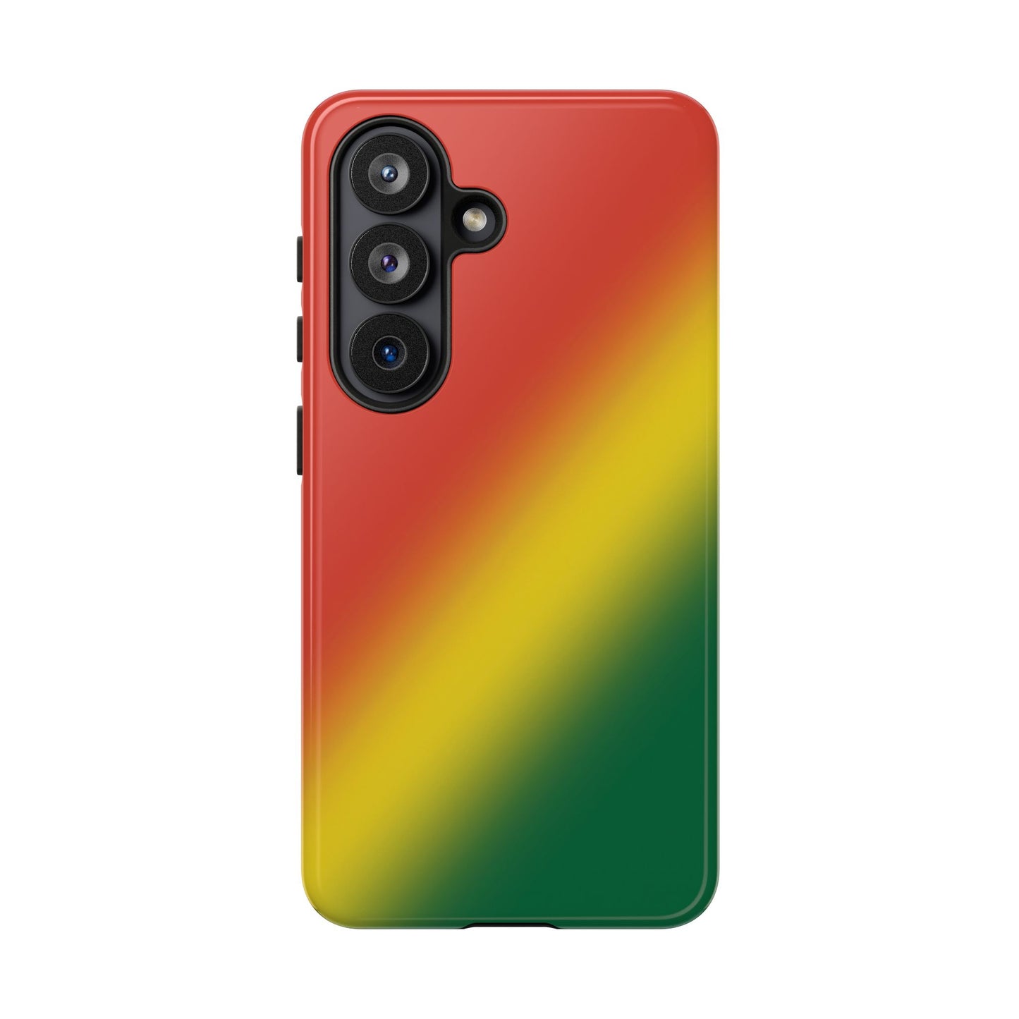 Gradient Tough Phone Case in Rastafarian colours