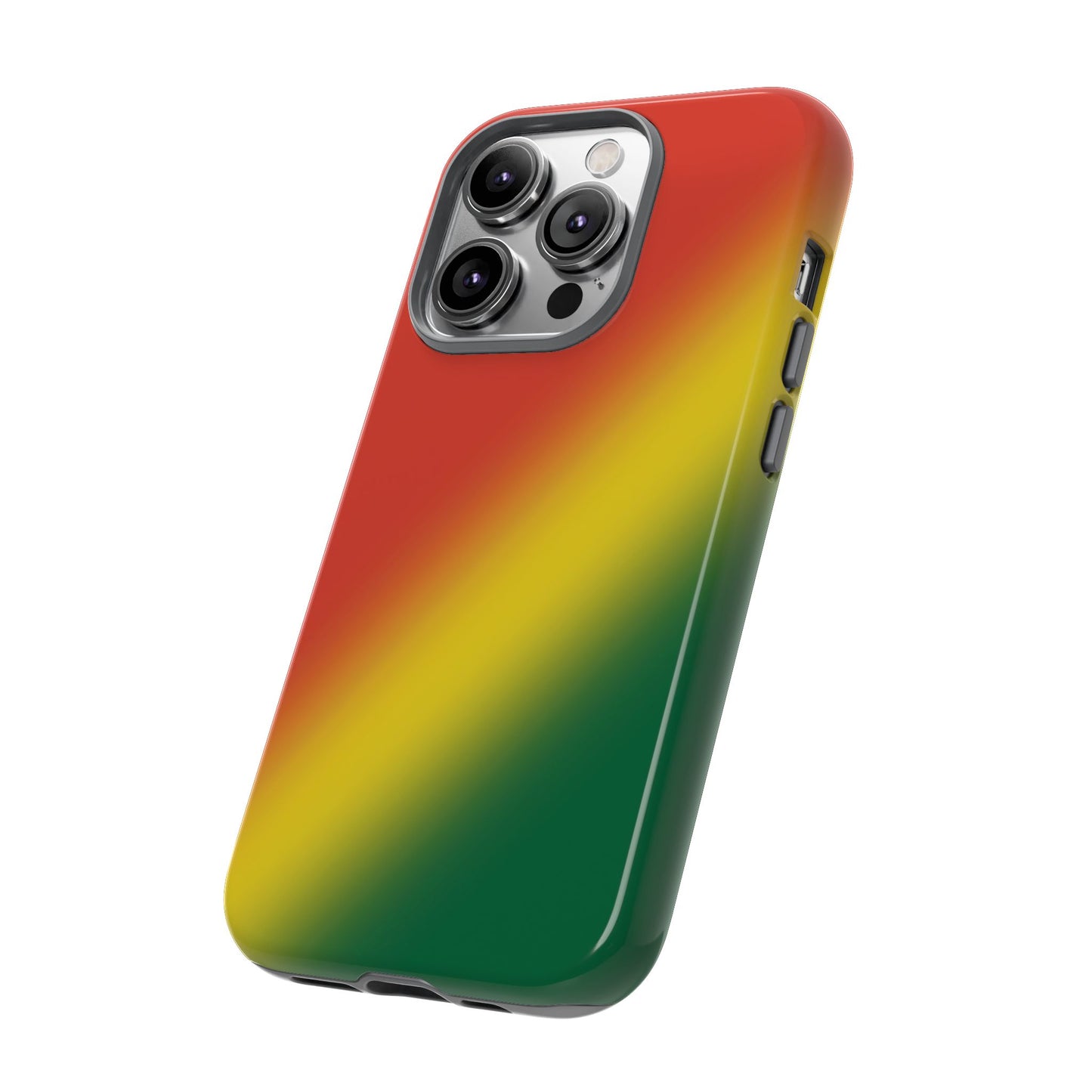 Gradient Tough Phone Case in Rastafarian colours