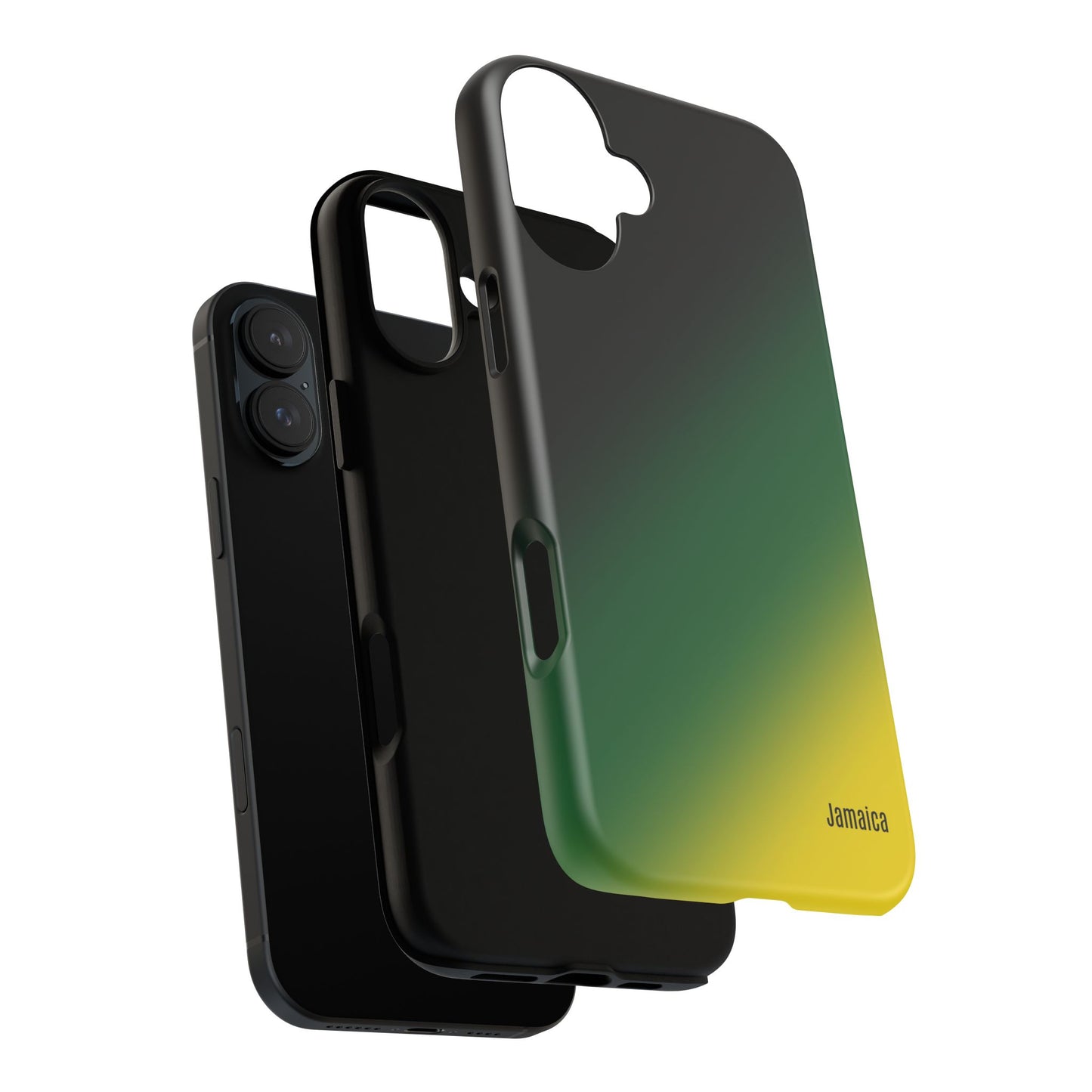 Gradient Tough Phone Case - Jamaican Flag Colours