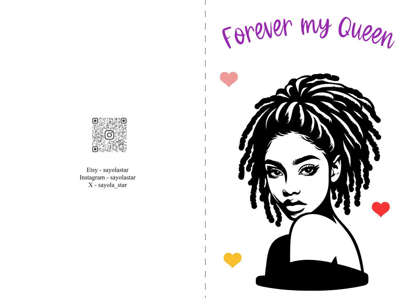 Greeting card - Forever my Queen