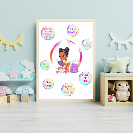 Affirmations Print - Bubbles