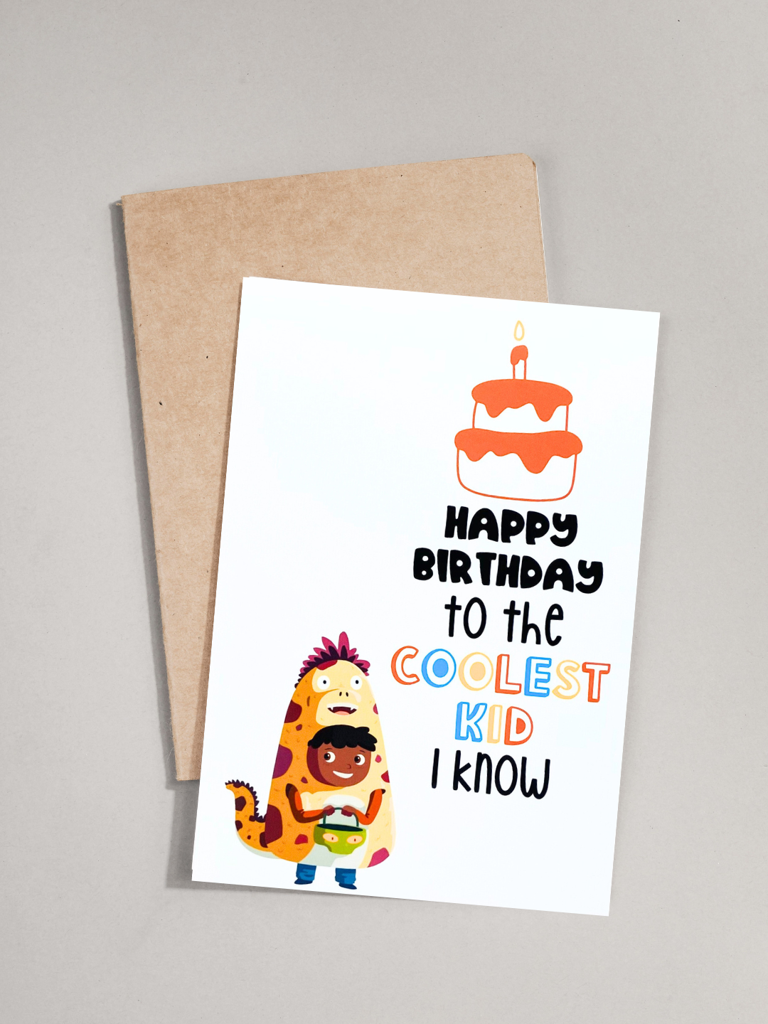 Happy Birthday Card - "Happy Birthday to the coolest kid i know"