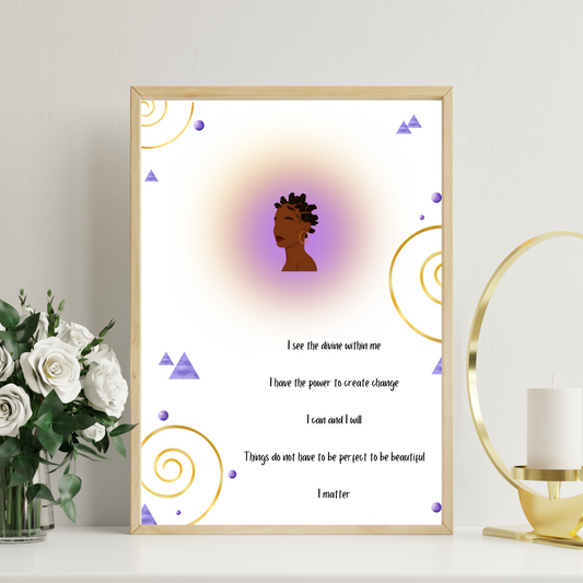 Affirmations Print - Galactic
