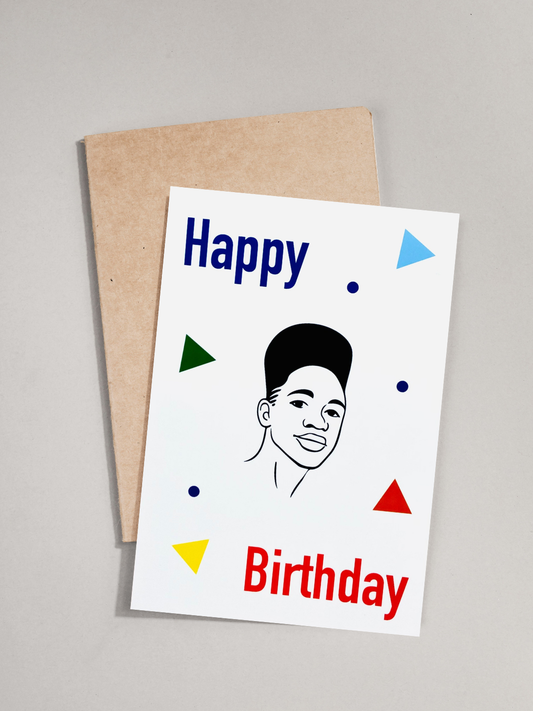 Happy Birthday Card - Retro teenager