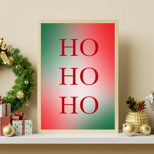HO HO HO Wall Print