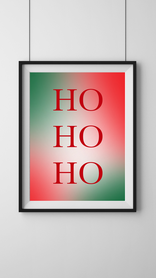 HO HO HO Wall Print