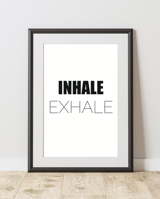 Wall print - Inhale Exhale