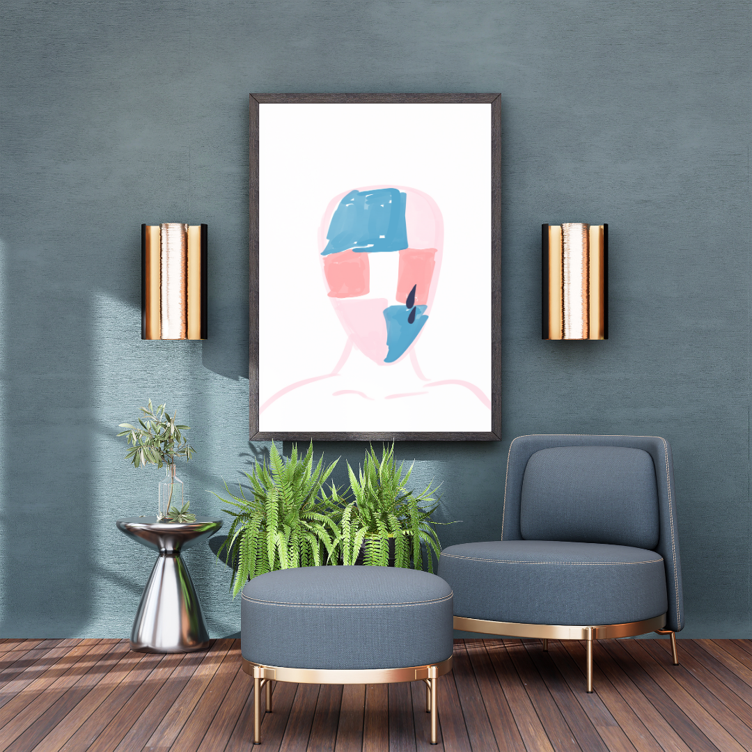 Art Print - Longing (Abstract Portrait)