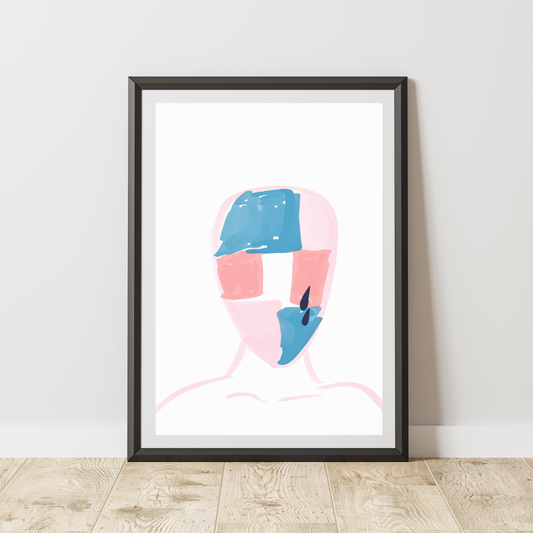 Art Print - Longing (Abstract Portrait)