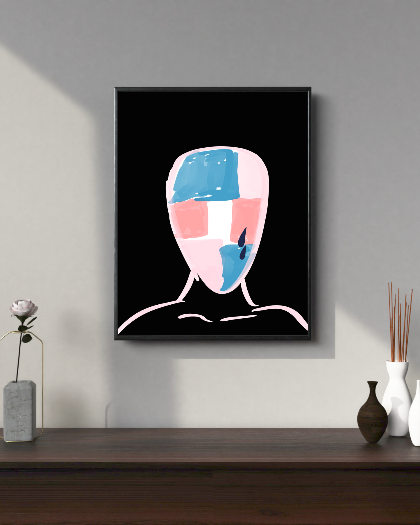 Art Print - Longing (Abstract Portrait)