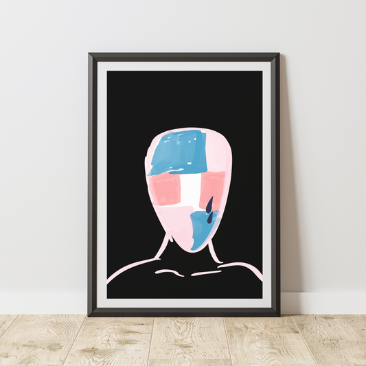 Art Print - Longing (Abstract Portrait)