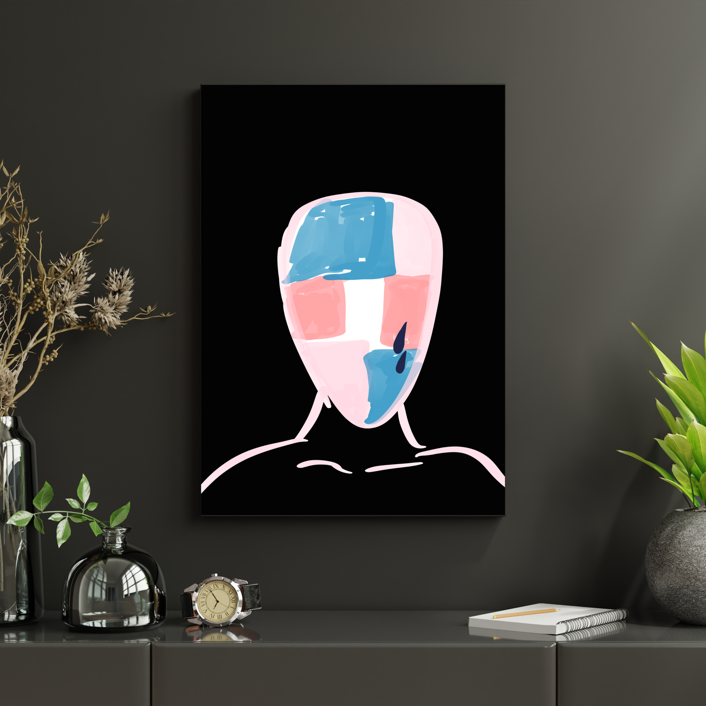 Art Print - Longing (Abstract Portrait)