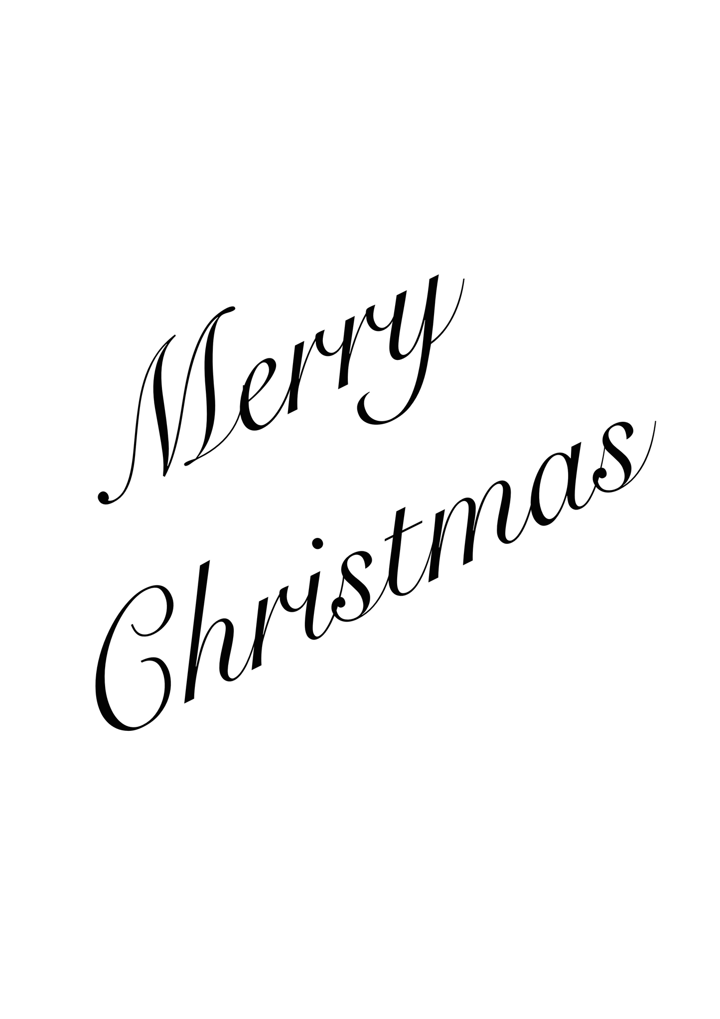 Merry Christmas Wall Print