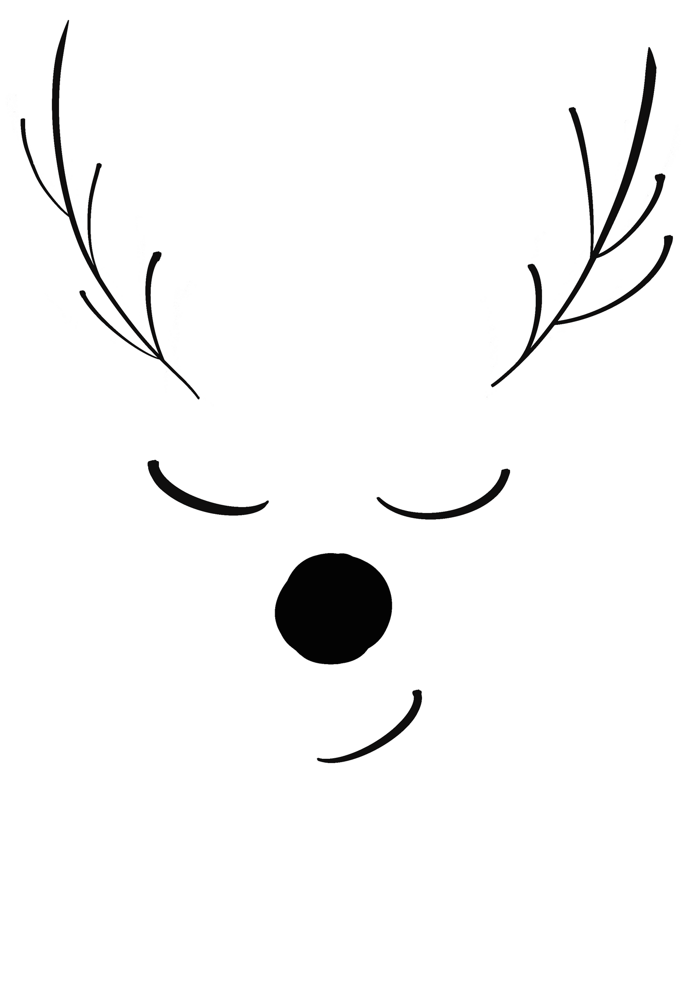 Reindeer Scandinavian-style Art Print