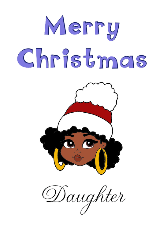 Christmas Card - Merry Christmas Daughter