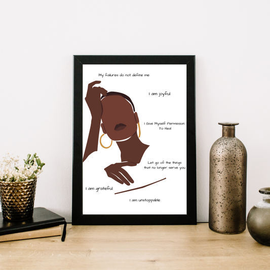Affirmations Print - Sophisticated Woman