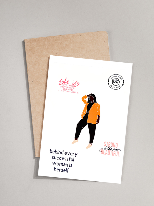 Greeting Card - Strong Woman