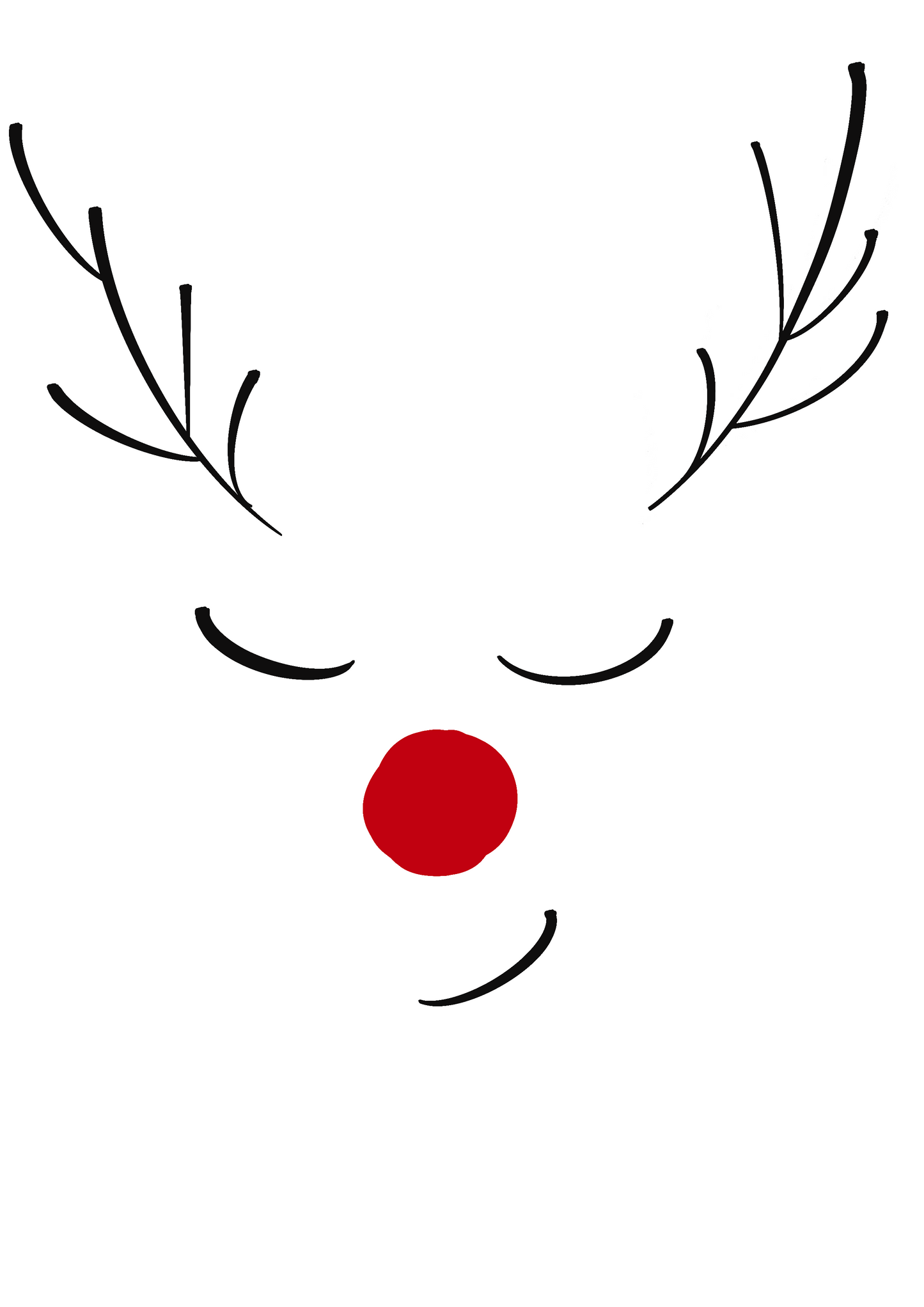 Reindeer Scandinavian-style Art Print