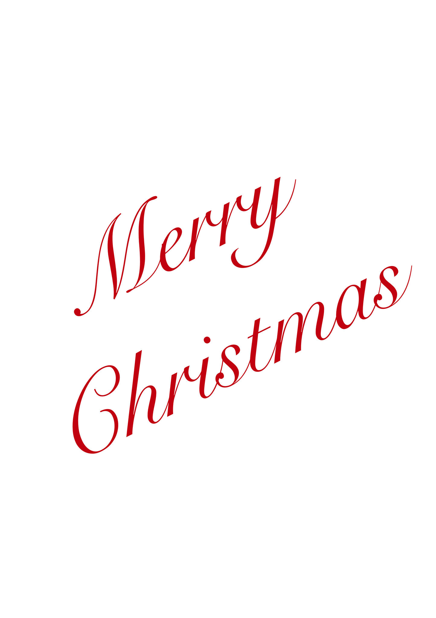 Merry Christmas Wall Print