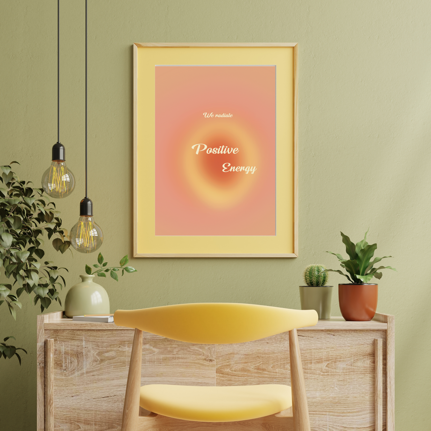 Affirmation print - We radiate positive energy