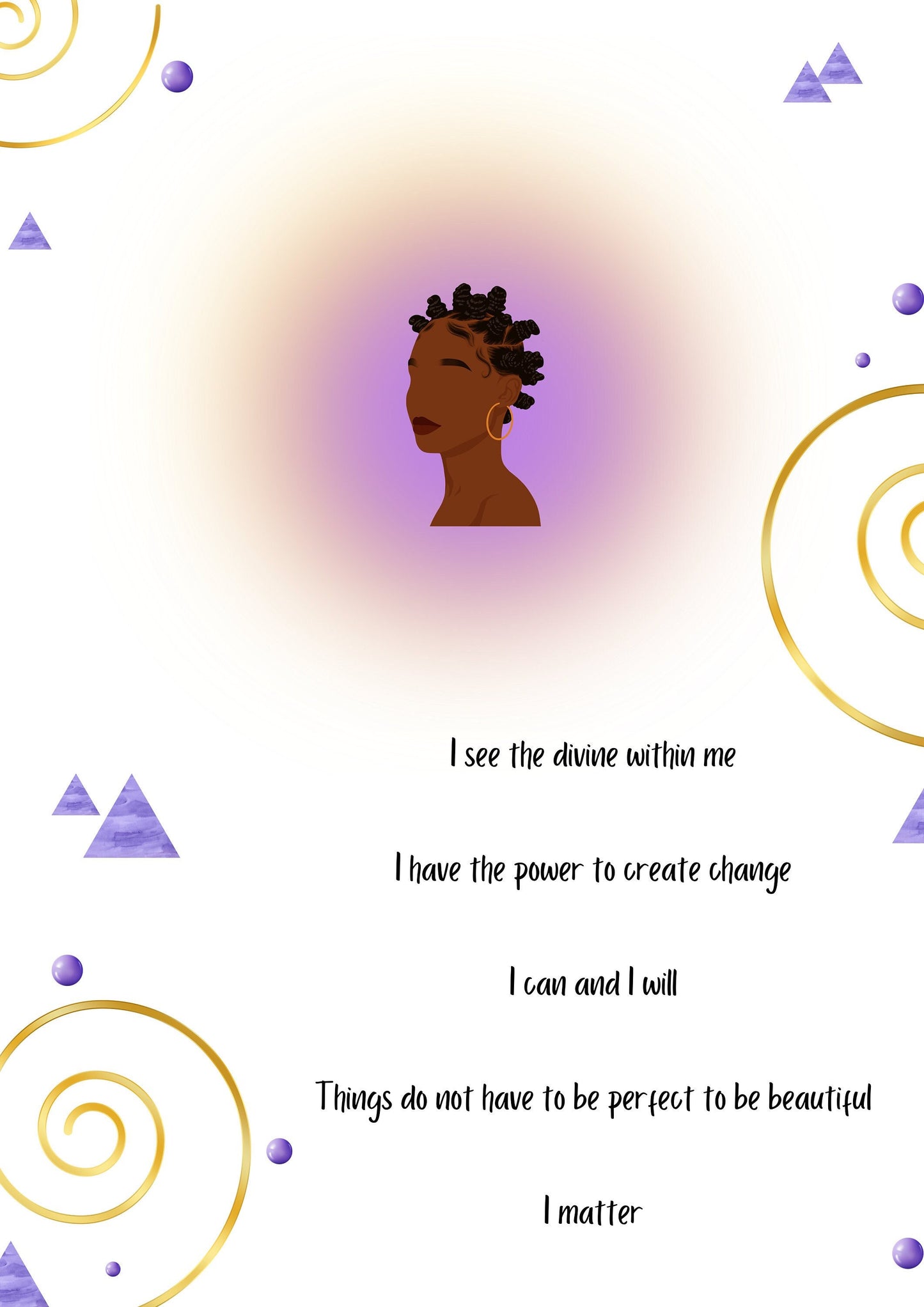 Affirmations Print - Galactic