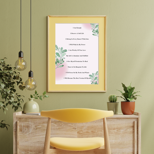 Affirmation print - Botanical