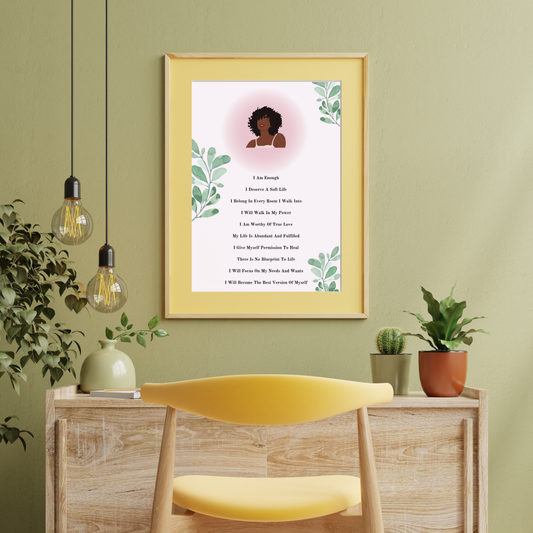 Affirmations Print - Botanical