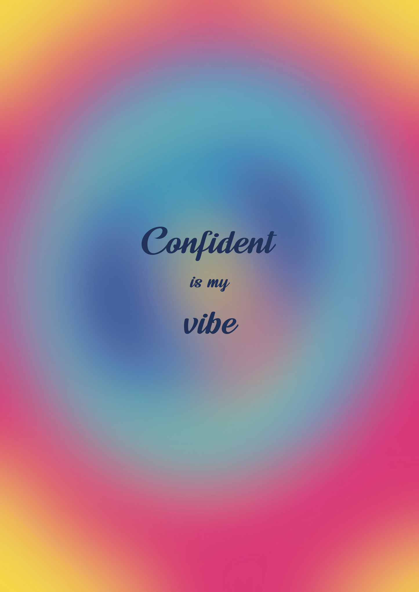 Affirmation print - Confident is my vibe