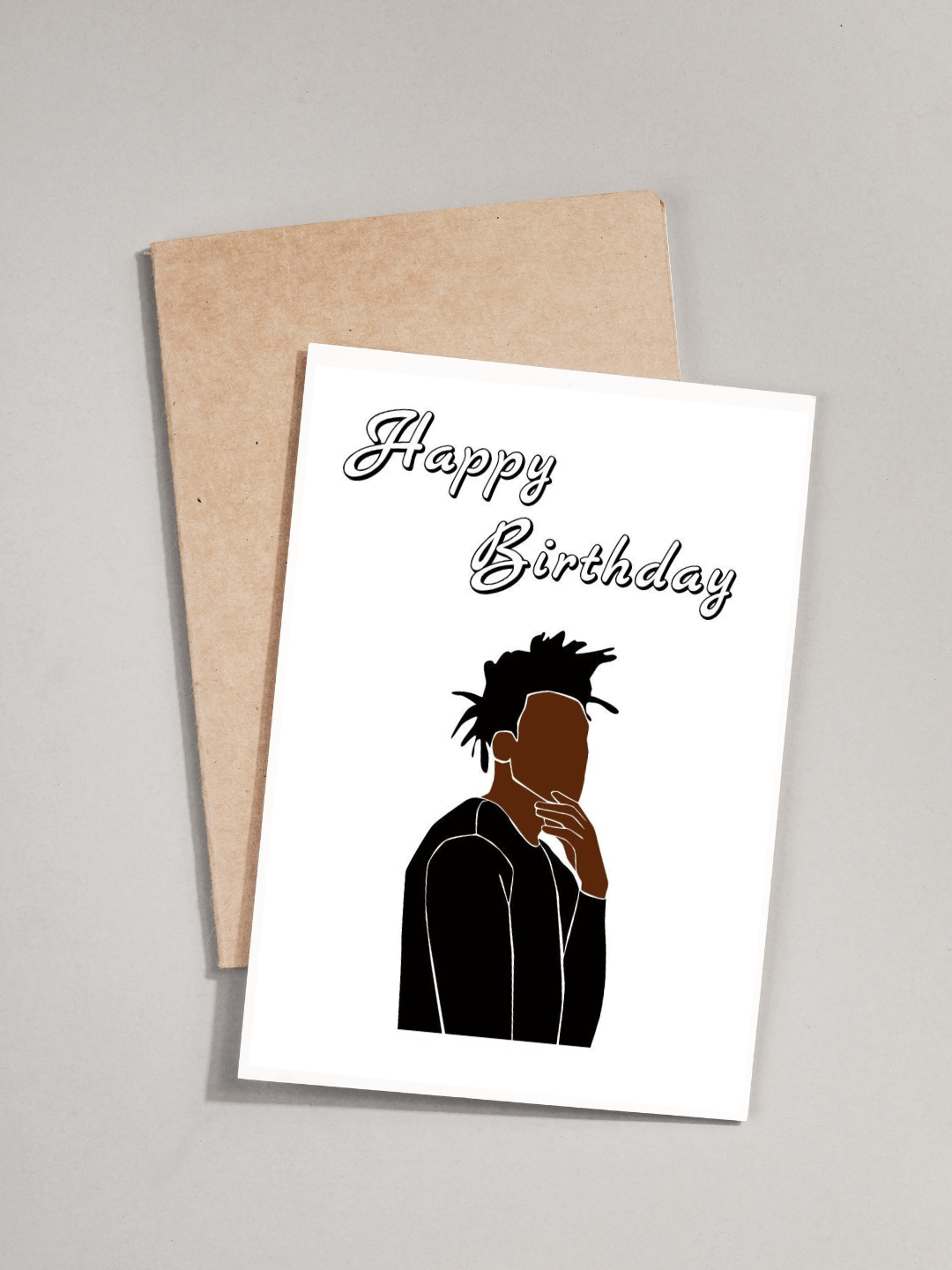 Happy Birthday Card - Man with locs