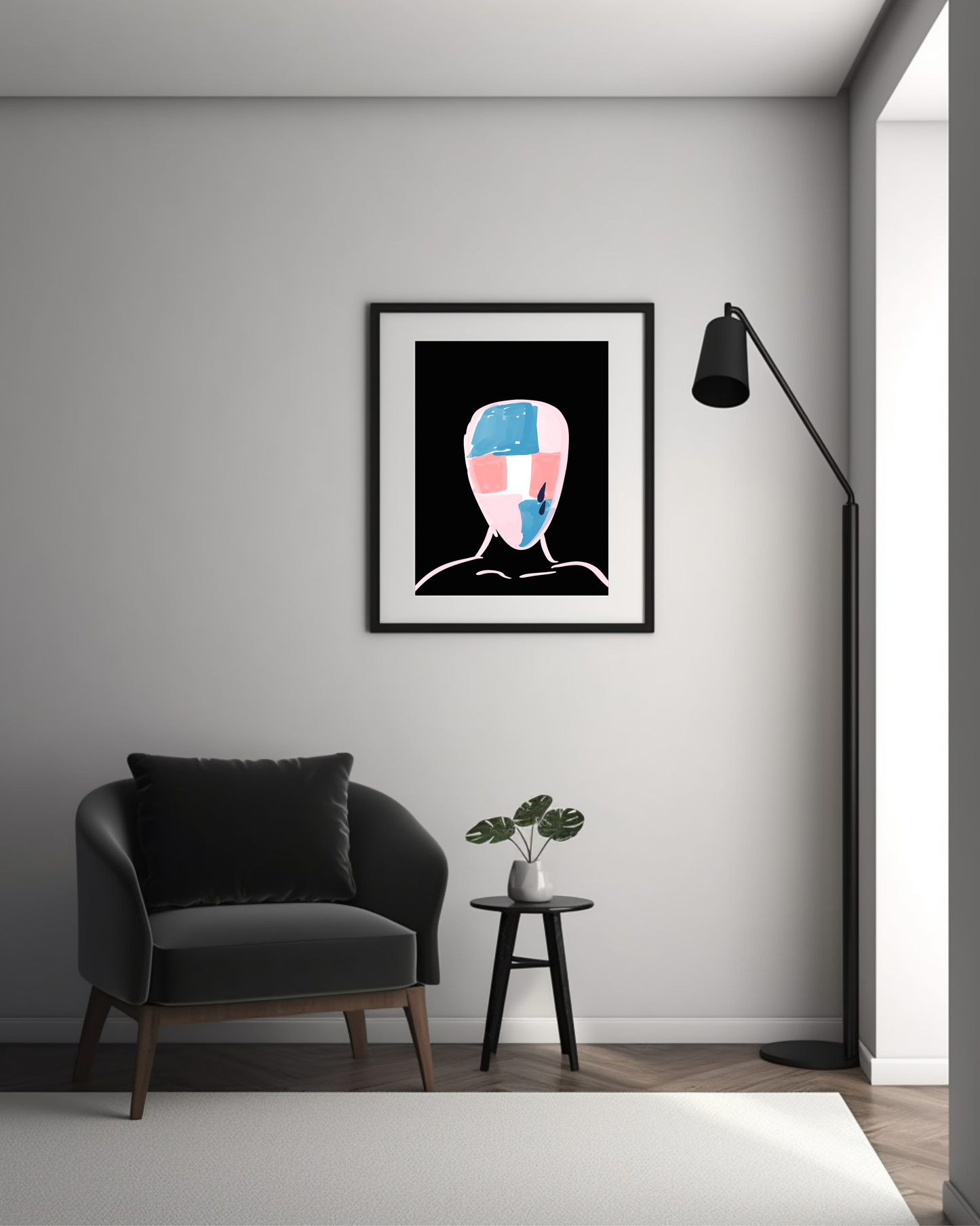 Art Print - Longing (Abstract Portrait)