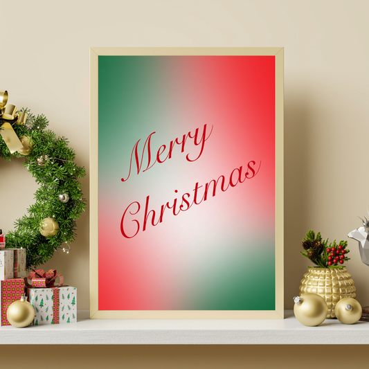 Merry Christmas Wall Print