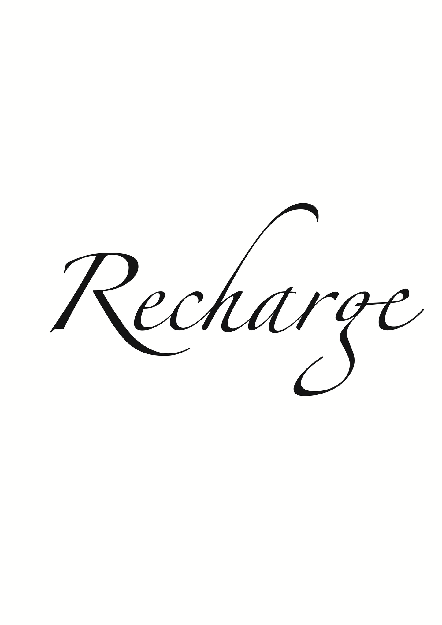Wall print - Recharge