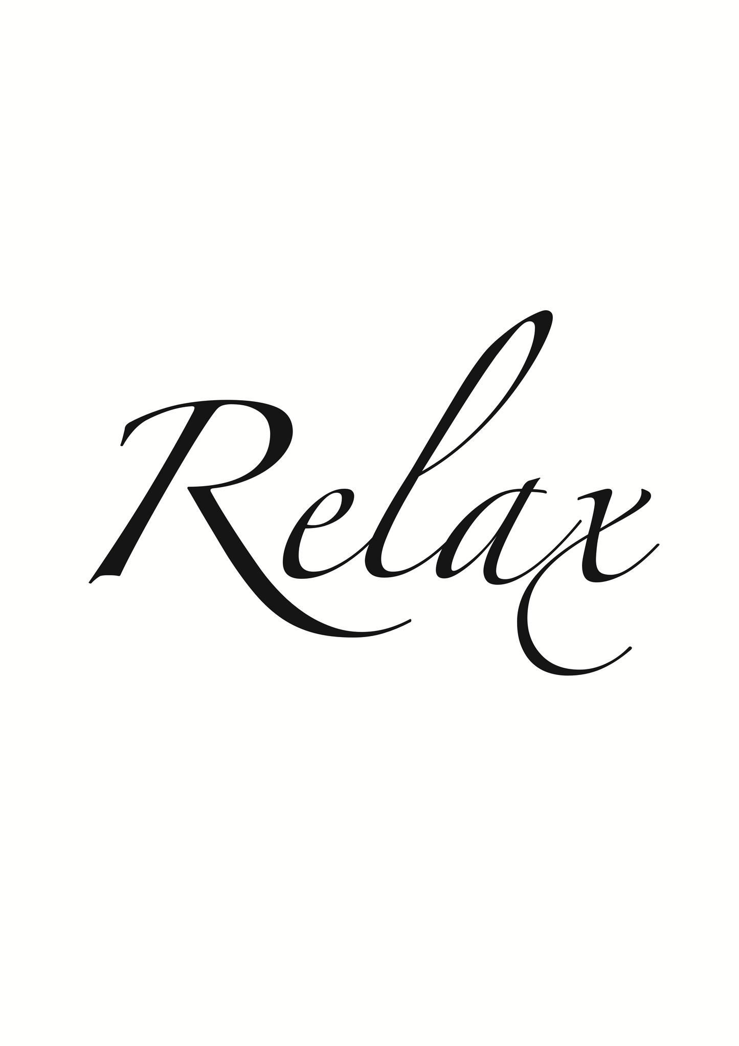 Wall print - Relax